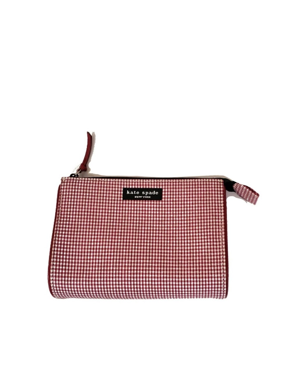 Kate Spade Red Gingham Cosmetic Pouch